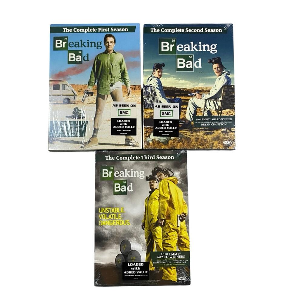 Breaking Bad DVD TV Show Seasons 1/2/3 NWT